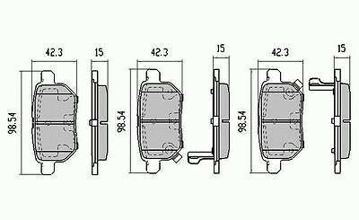 RDA Rear Disc Brake Pads for Toyota Corolla ZRE150 7/2007-ON (AKE)