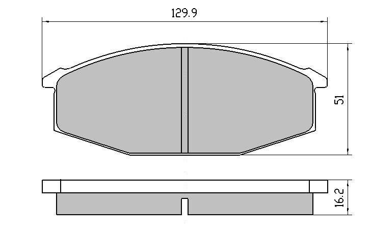 RDA Front Disc Brake Pads for Toyota Crown MS123 8/1983-6/1986 TYPE2