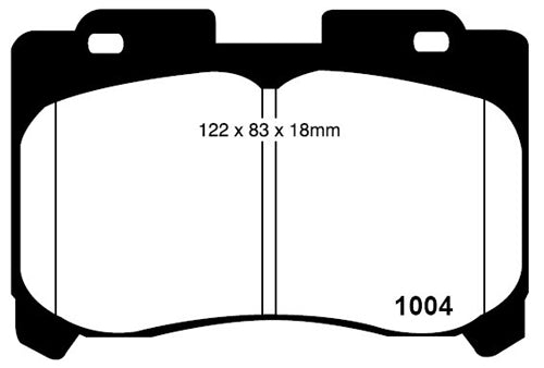 RDA Front Disc Brake Pads for Toyota Supra JZA80 Twin Turbo 1993-ON Type2