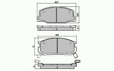 RDA Front Disc Brake Pads for Toyota Liteace YM40 1/1986 - 8/1988