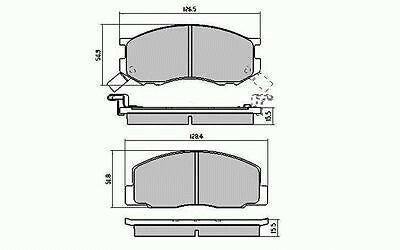 RDA Front Disc Brake Pads for Toyota Tarago YR20 YR21 CR21 11/1982 - 8/1985