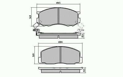 RDA Front Disc Brake Pads for Toyota Liteace CM30 CM35 KM36 9/1985-1/1992