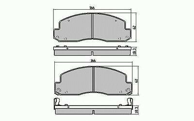 RDA Front Disc Brake Pads for Toyota Coaster RB20 BB20 BB21 BB23 HB30