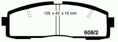 RDA Rear Disc Brake Pads for Toyota Cressida MX73 8/1984 - 8/1988