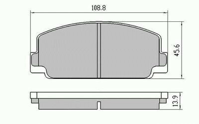 RDA Front Disc Brake Pads for Toyota Crown MS112 ROYAL 4/1979 - 7/1983