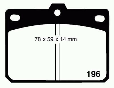 RDA Front Disc Brake Pads for Toyota T-18 SE 8/1979 - 5/1983