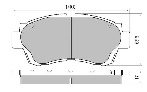 Front RDA HD Disc Brake Pads for Toyota Camry MCV20 V6 1997-2002 (FOR sumitomo calipers)