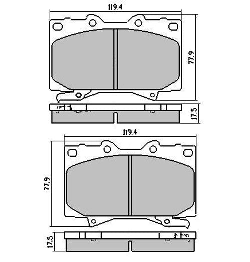 RDA Front H/DUTY Disc Brake Pads for Toyota Landcruiser VDJ76 VDJ78 VDJ79 2006 -ON