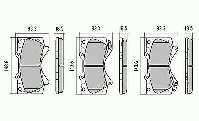 Front RDA Disc Brake Pads for Toyota Landcruiser 200 Series 11/2007-ONWARD
