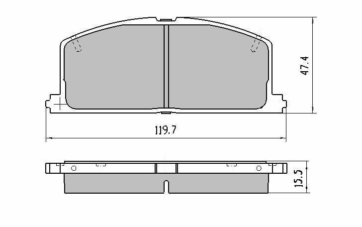 RDA Front Extreme Disc Brake Pads for Toyota Starlet EP91 1996 to 10/1999