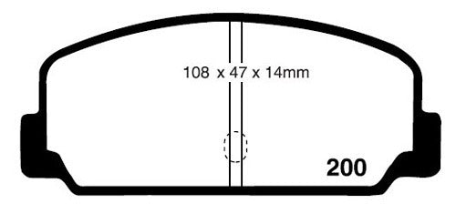 RDA Front Disc Brake Pads for Volkswagen Passat 1.5 1973-1975