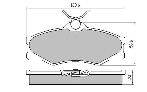 RDA Front Disc Brake Pads for Volkswagen Syncro 1985-1992
