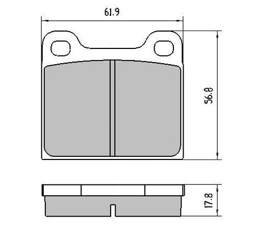 RDA Front Disc Brake Pads for Volkswagen Passat 1.5 GLD 1979-1982