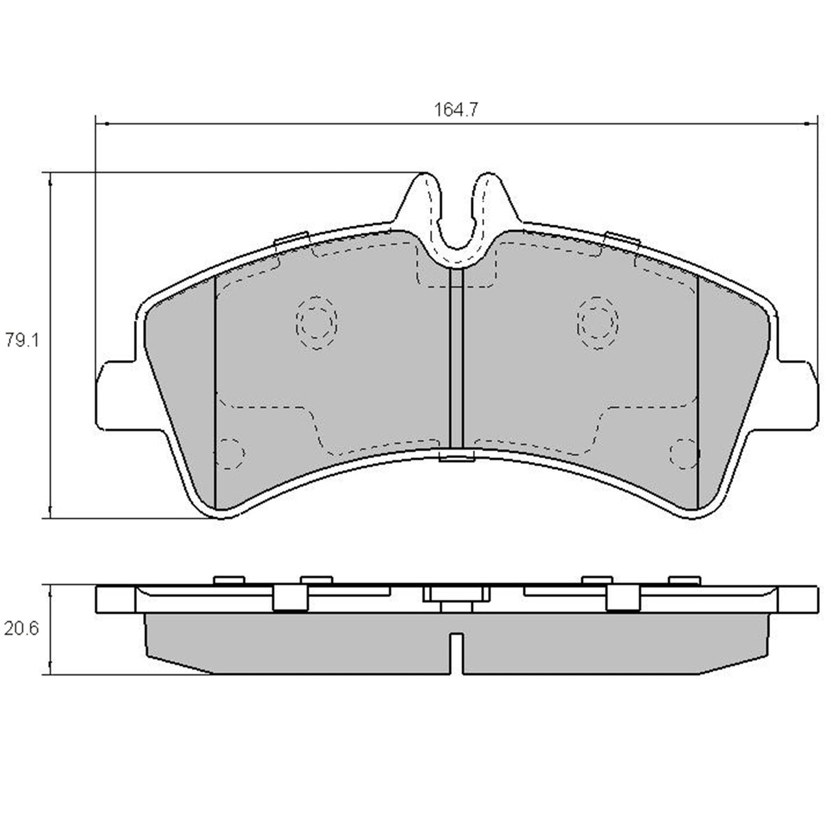 RDA Rear Extreme Disc Brake Pads for Volkswagen Crafter 50 2.5TD 5/2006-ON