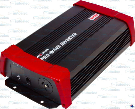 Projecta 600W Power Inverter Pure Sine Wave 12V 12 Volt Car Dc To Ac Pw600
