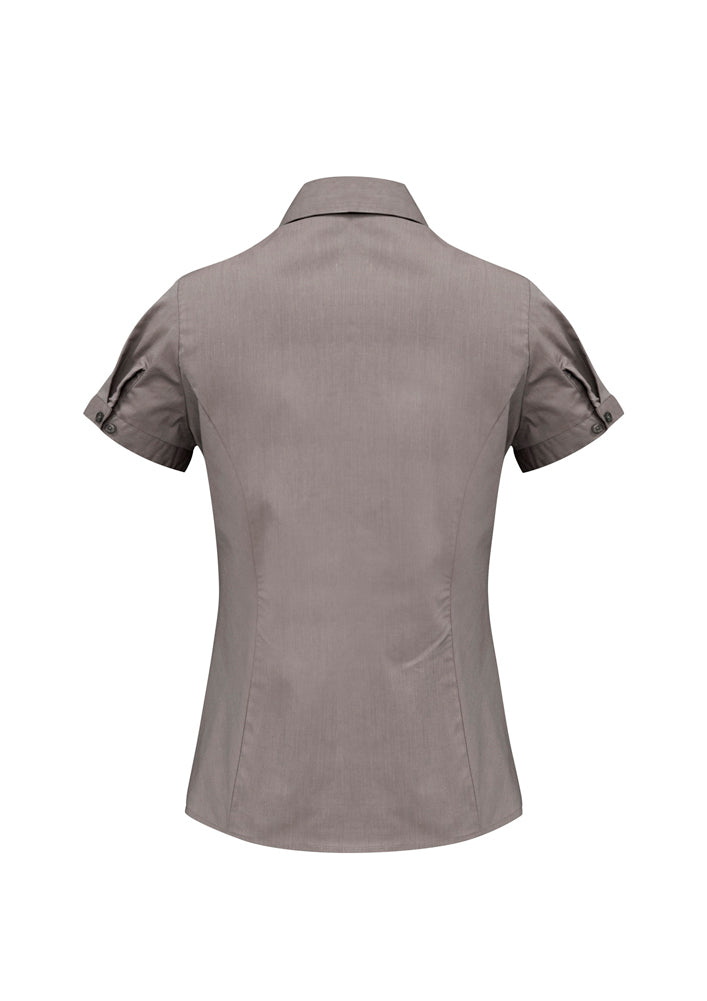Biz Collection Ladies Chevron Short Sleeve Shirt