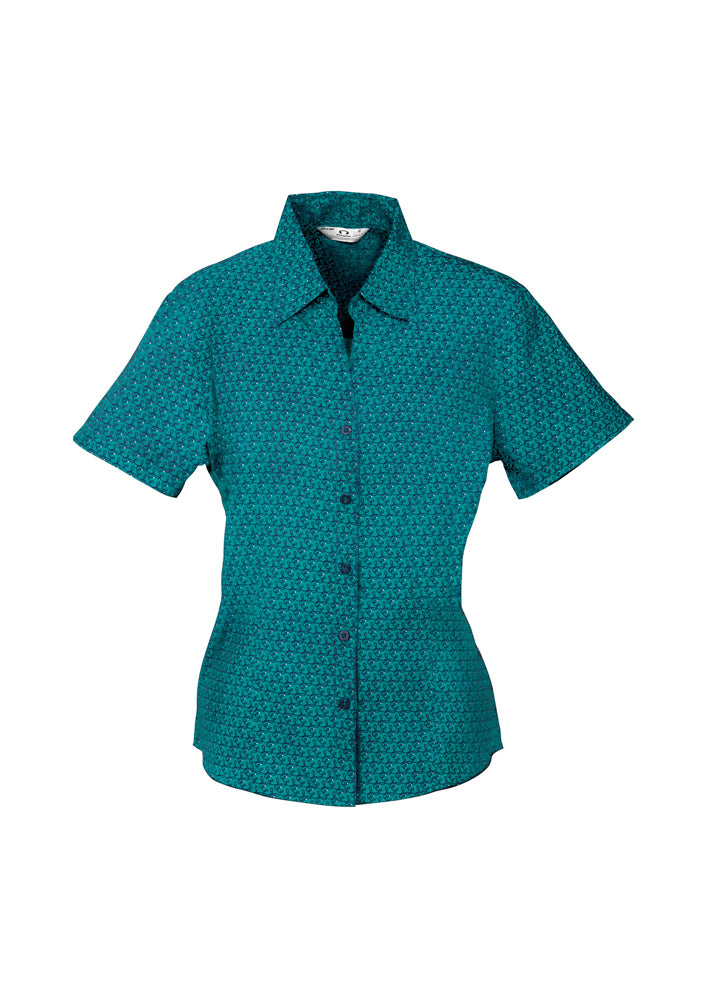 Biz Collection Ladies Printed Oasis Short Sleeve Shirt