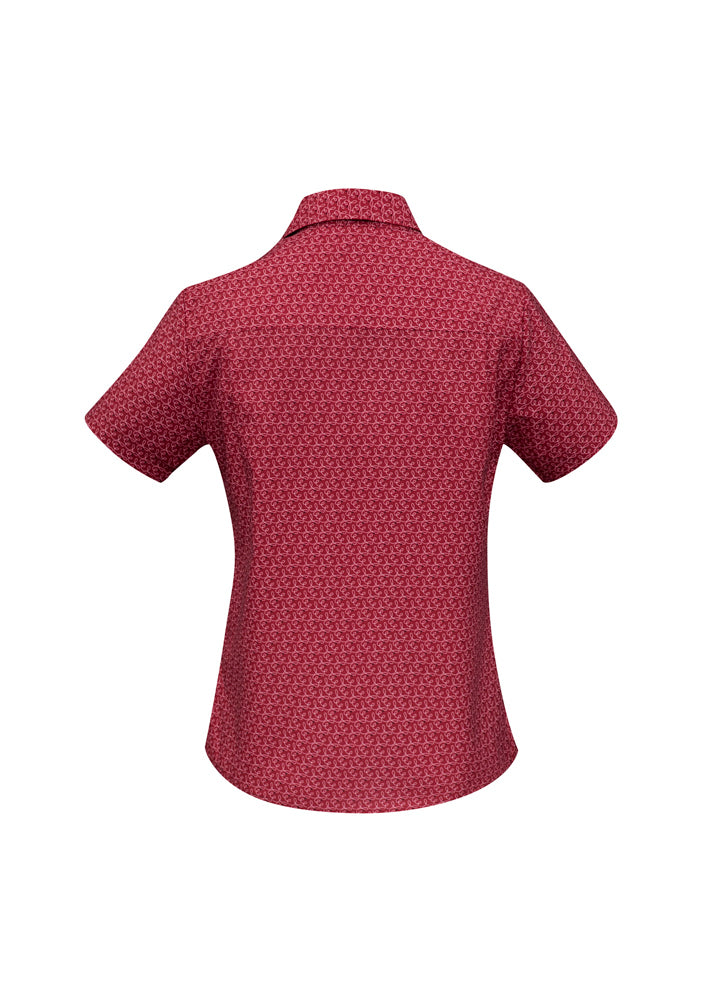 Biz Collection Ladies Printed Oasis Short Sleeve Shirt