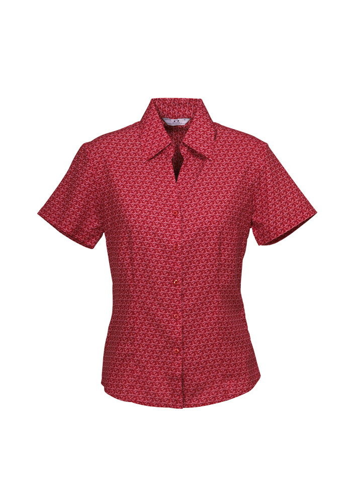 Biz Collection Ladies Printed Oasis Short Sleeve Shirt
