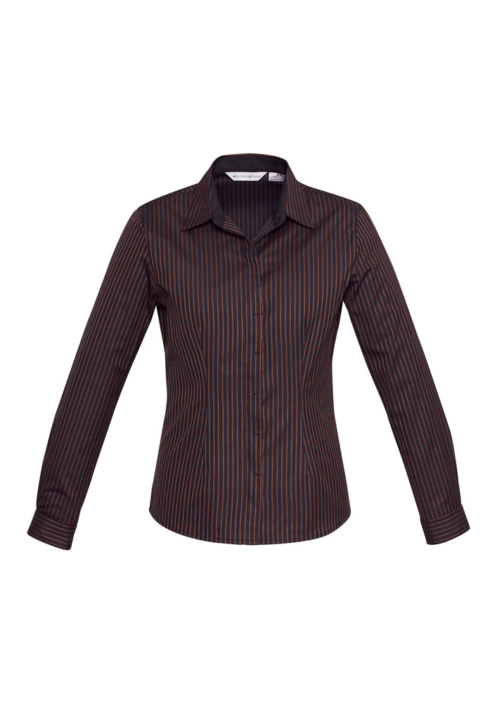 Biz Collection Ladies Reno Stripe Long Sleeve Shirt