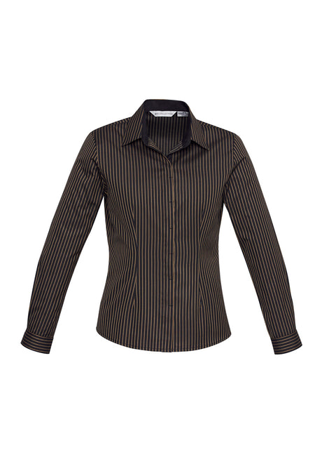 Biz Collection Ladies Reno Stripe Long Sleeve Shirt