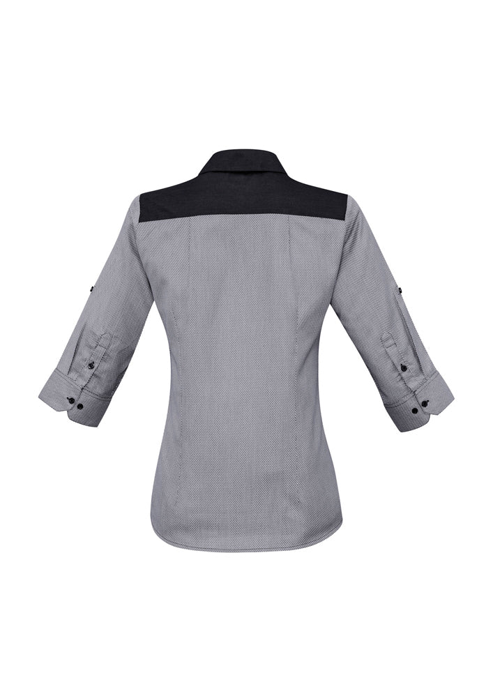 Biz Collection Ladies Havana 3/4 Sleeve Shirt