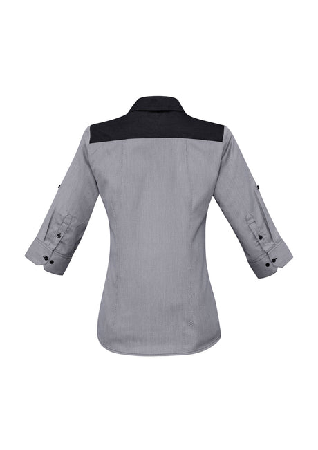 Biz Collection Ladies Havana 3/4 Sleeve Shirt