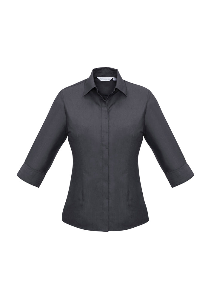 Biz Collection Ladies Hemingway 3/4 Sleeve Shirt
