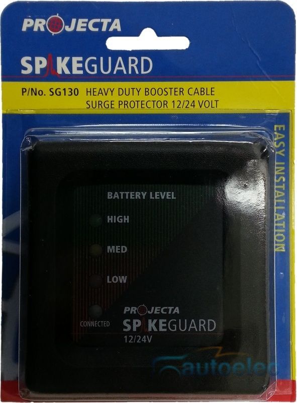 Projecta Sg130 Booster Cable Leads Surge Protector 12V 12 24 Volt Jump Start New