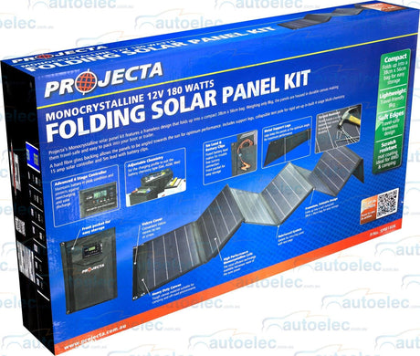 Projecta 180W Watt Portable Folding Solar Panel Battery Charger Caravan Spm180K