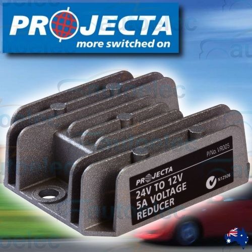 Projecta 5A 24V to 12V Waterproof Voltage Reducer