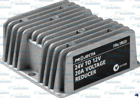 Projecta 20 Amp 24 Volt To 12 Volt 12V Waterproof Voltage Reducer Output Vr020