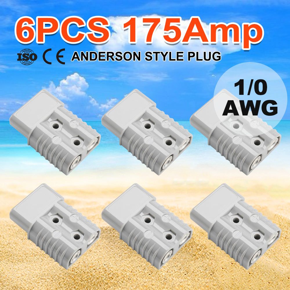 MOBI 6x Premium 175AMP Anderson Style Plug Exterior Connector DC Power SOLAR CARAVAN