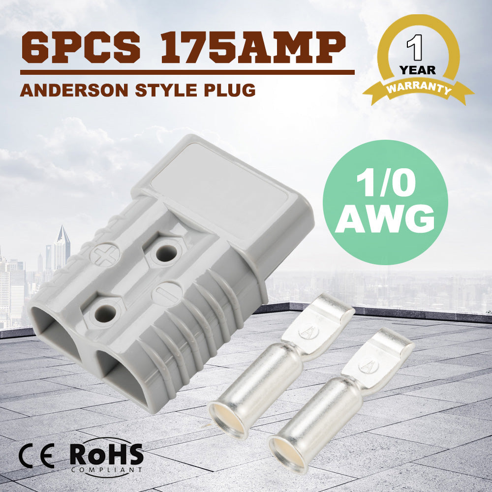 MOBI 6x Premium 175AMP Anderson Style Plug Exterior Connector DC Power SOLAR CARAVAN