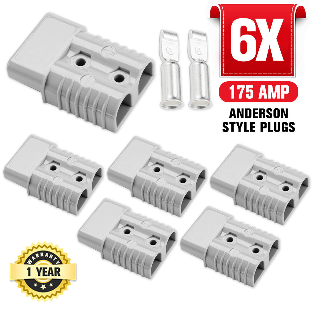 MOBI 6x Premium 175AMP Anderson Style Plug Exterior Connector DC Power SOLAR CARAVAN