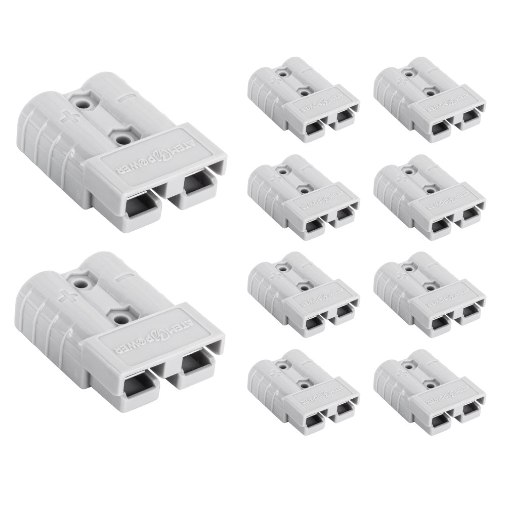 ATEM POWER 10PCS Anderson Style Plug Connectors 50AMP 12-24V 6AWG