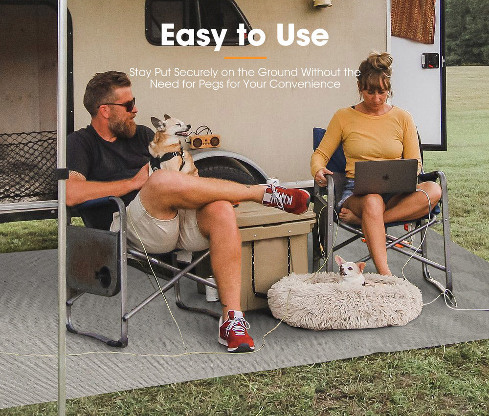 San Hima  Annex Matting 4 SIZE 600GSM Floor Mats Mesh Caravan Annex Camping Park