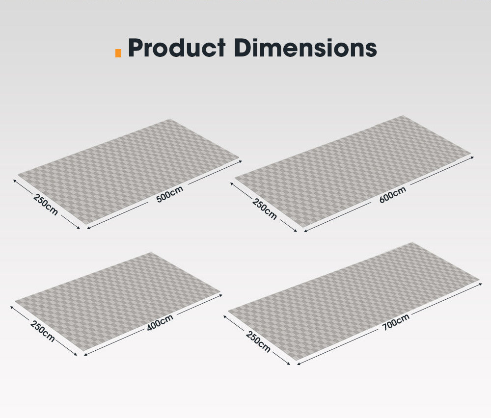 San Hima  Annex Matting 4 SIZE 600GSM Floor Mats Mesh Caravan Annex Camping Park