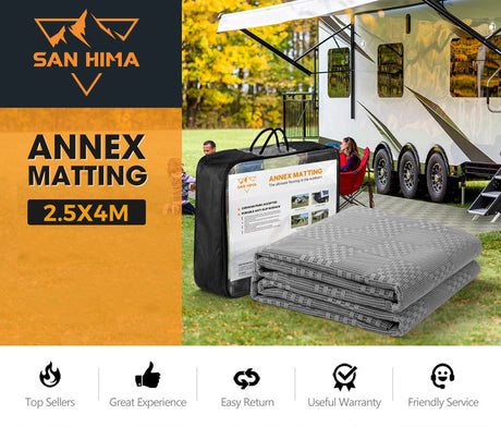 San Hima  Annex Matting 4 SIZE 600GSM Floor Mats Mesh Caravan Annex Camping Park