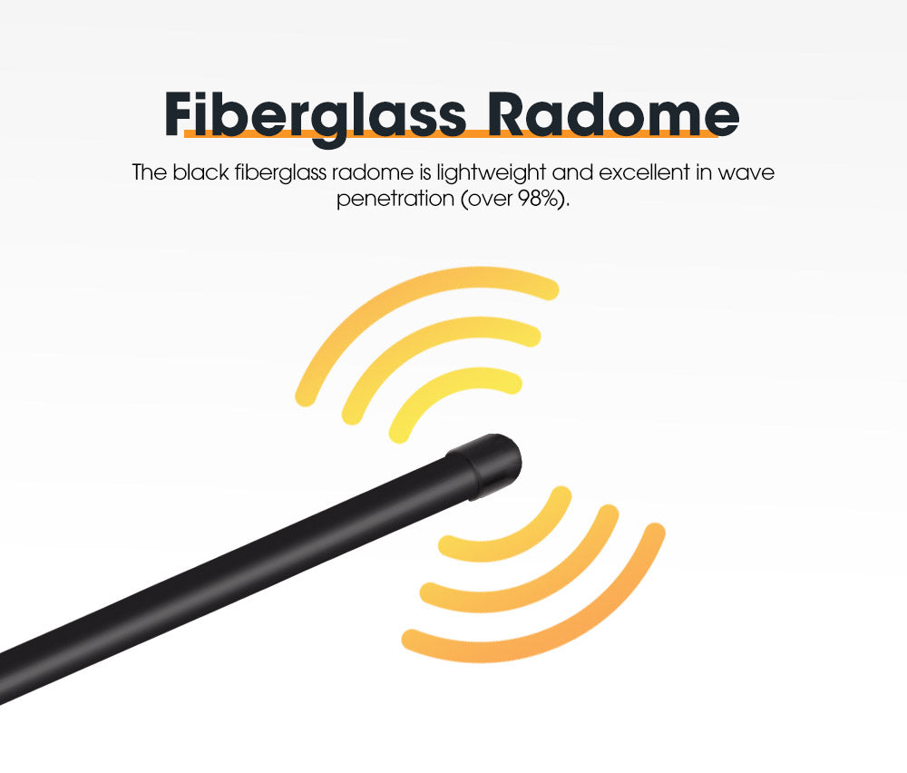 SAN HIMA Hi Gain Black Uhf 5Db Fibreglass Cb Antenna 720Mm Height For Gme Uniden Oricom