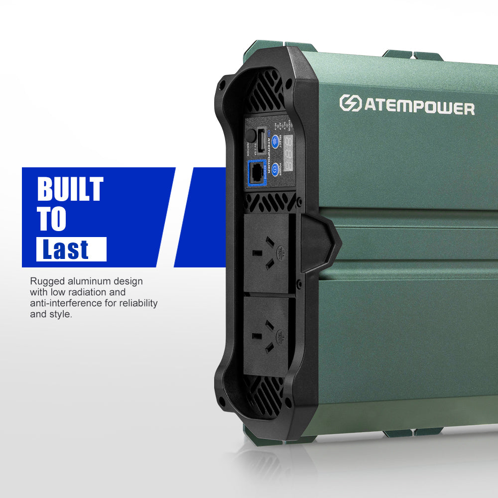 Atem Power 2500W/4900W Pure Sine Wave Inverter 12V to 240V Remote Control Boat
