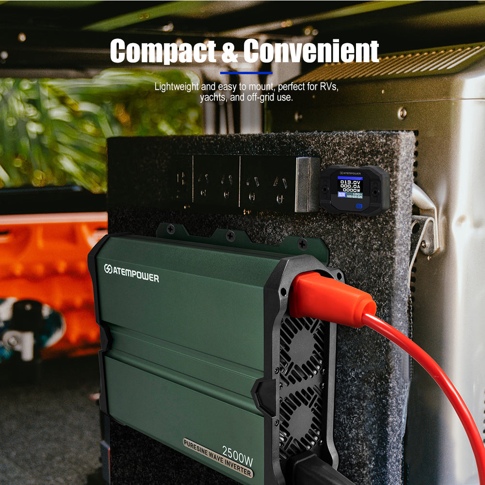 Atem Power 2500W/4900W Pure Sine Wave Inverter 12V to 240V Remote Control Boat