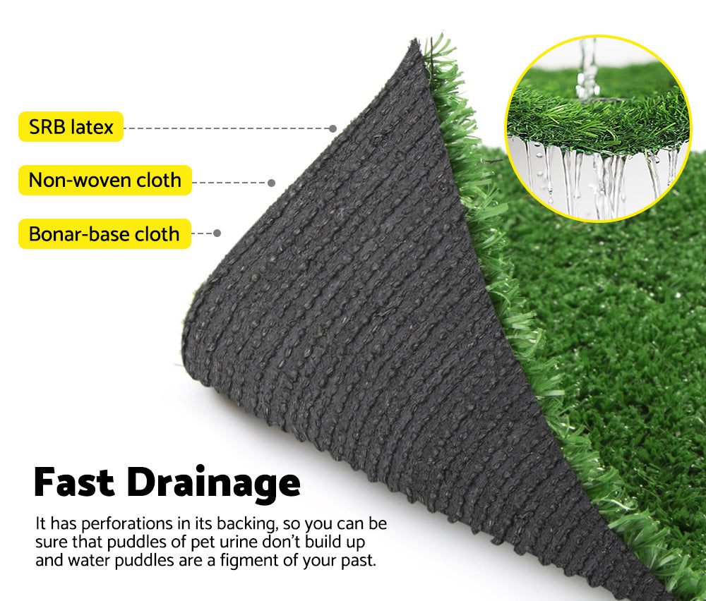 5 Rolls MOBI OUTDOOR Artificial Grass Synthetic Turf 2M x 5M Plastic Lawn 10mm