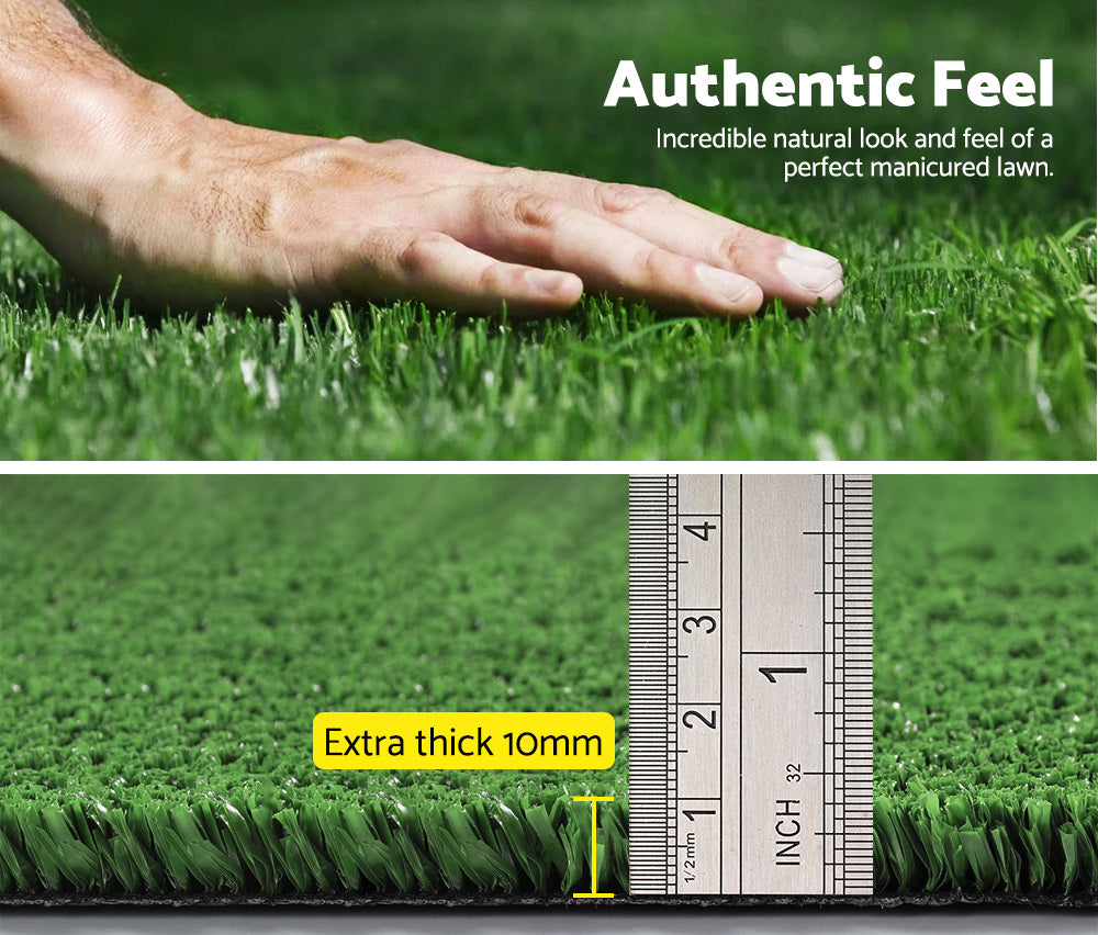5 Rolls MOBI OUTDOOR Artificial Grass Synthetic Turf 2M x 5M Plastic Lawn 10mm