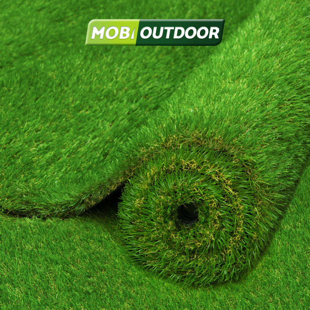 Mobi Artificial Grass Synthetic Fake Lawn 10-60SQM Turf Plastic Plant 30mm
