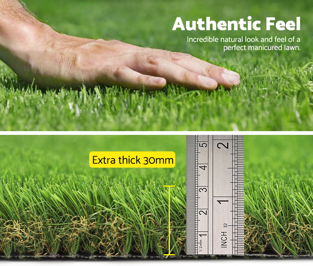 MOBI OUTDOOR Artificial Grass 30mm 2mx5m 10sqm Synthetic Grass