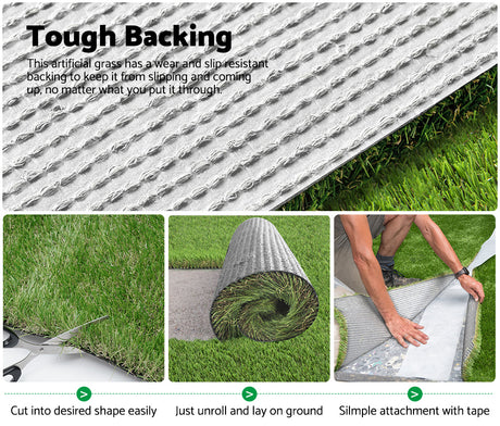 Mobi Artificial Grass 40mm/30mm/17mm/10mm Synthetic Fake Lawn Turf 2mx5m 2mx10m