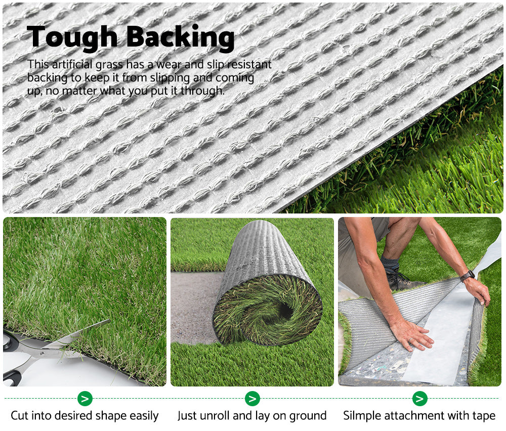 MOBI OUTDOOR Artificial Grass 30mm 2mx5m 10sqm Synthetic Grass