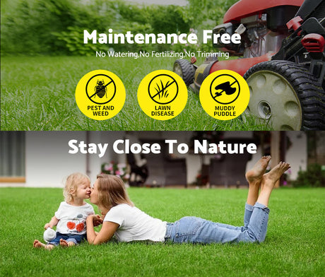 6 Rolls MOBI OUTDOOR Artificial Grass Synthetic Lawn 2mx5m Plastic Plant 40mm