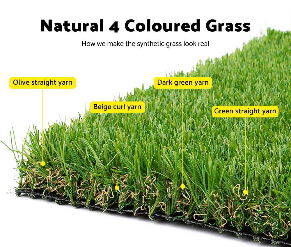 Mobi Artificial Grass Synthetic Fake Lawn 10-60SQM Turf Plastic Plant 40mm